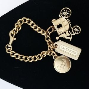 Coach Gold-Tone Purse Bag Charms